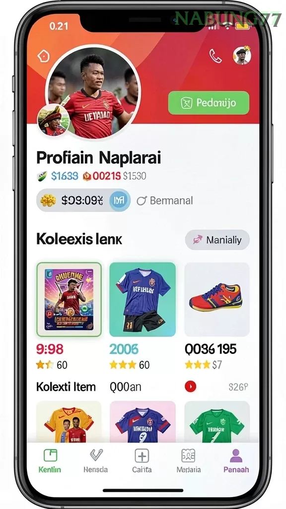 Cuplikan layar XXX777 — pengaturan akun